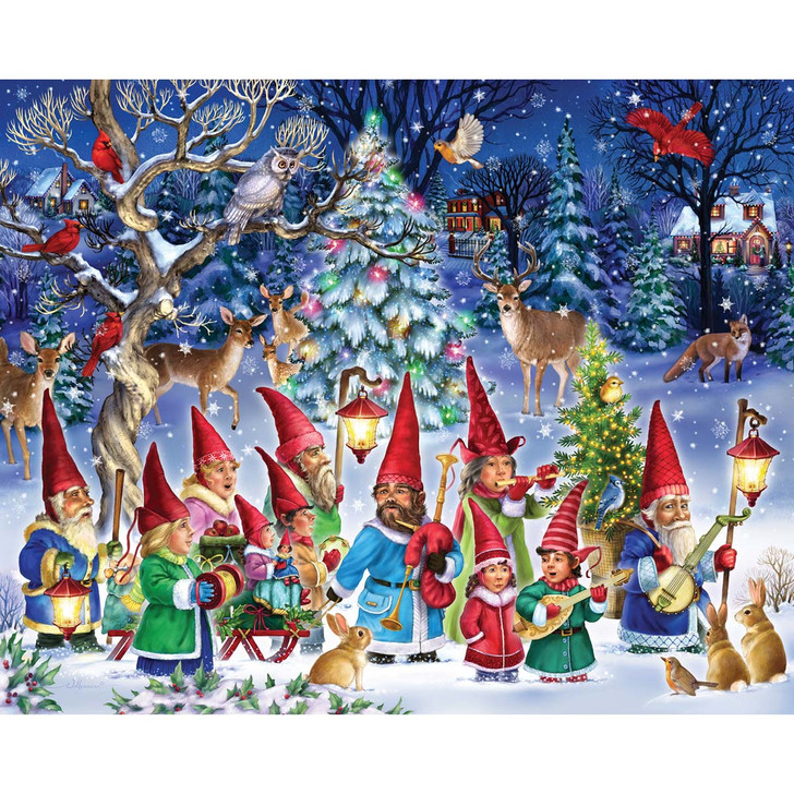 Vermont Christmas Company Going Gnome for Christmas Jigsaw Puzzle