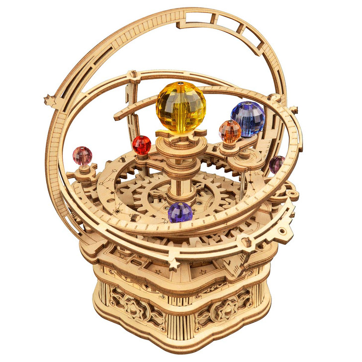 Robotime Starry Night Music Box Model - Wood