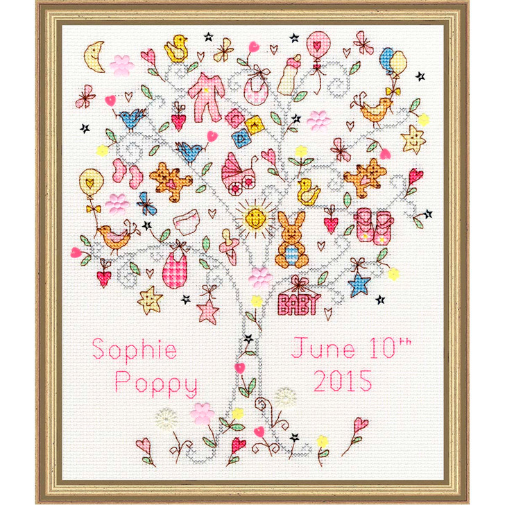 Bothy Threads Love Baby Girl Counted Cross-Stitch Kit