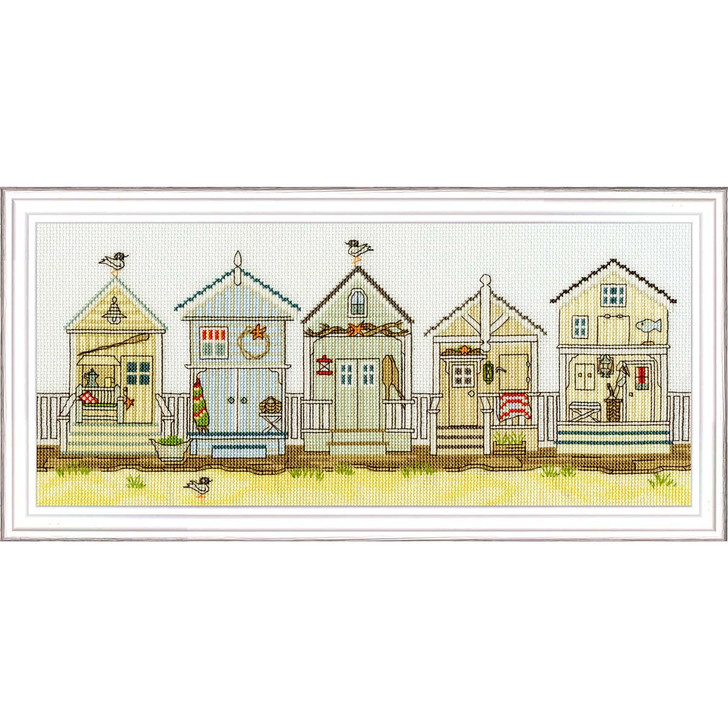 Bothy Threads New England Beach Huts Counted Cross-Stitch Kit