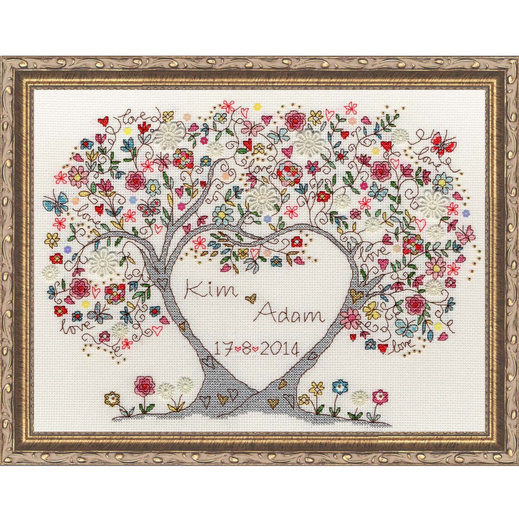 Bothy Threads Love Blossoms Counted Cross-Stitch Kit