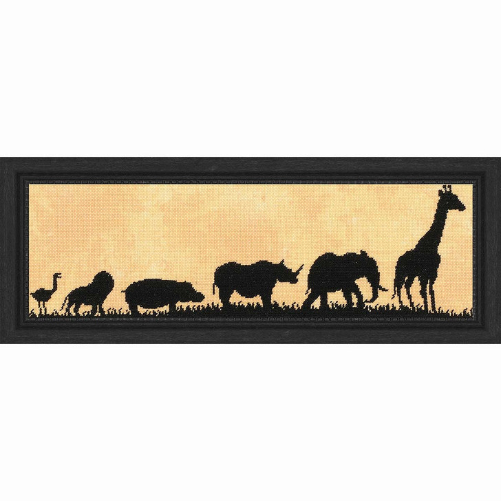 Lanarte Animals on Parade Kit & Frame Counted Cross-Stitch