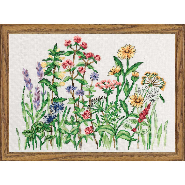 Permin Fresh Herbs Kit & Frame Counted Cross-Stitch