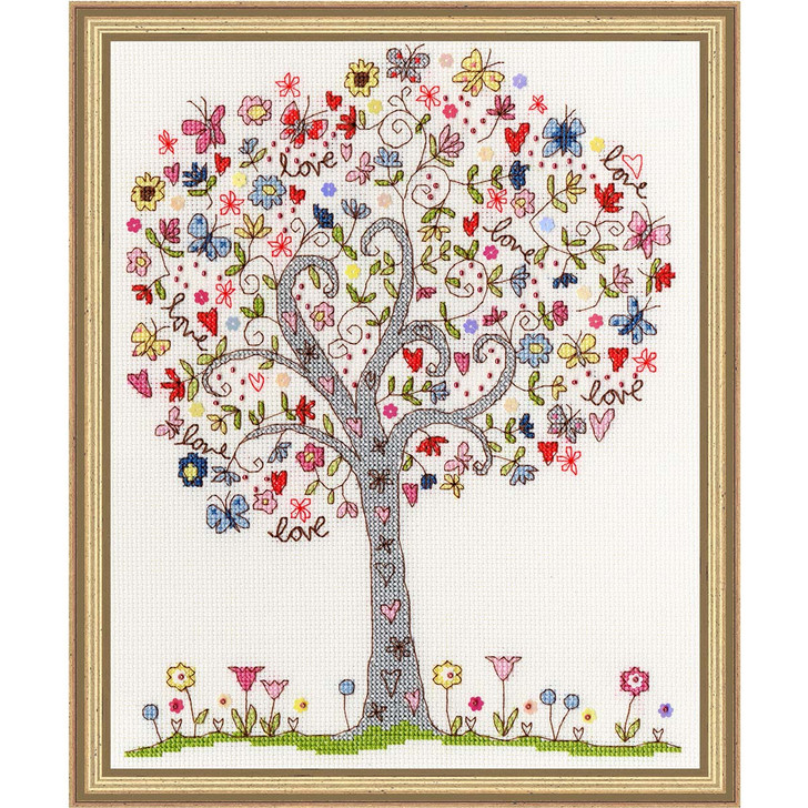Bothy Threads Love Tree Counted Cross-Stitch Kit
