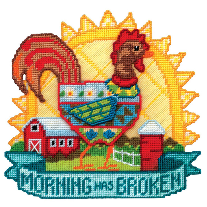 Design Works Morning Rooster Plastic Canvas Kit