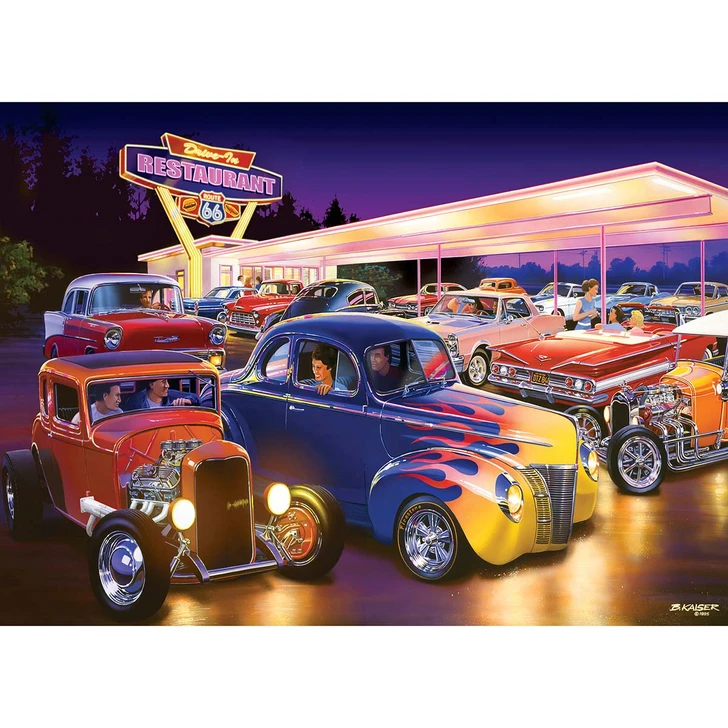 Masterpieces Puzzle Co Friday Night Hot Rod's Jigsaw Puzzle
