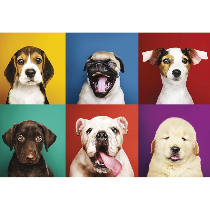 Lang Puppy Portraits Jigsaw Puzzle
