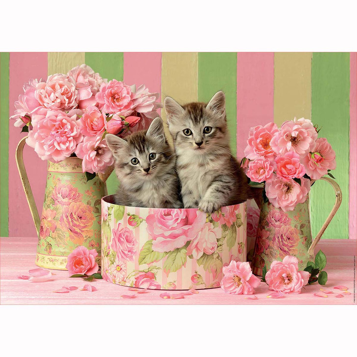 Educa Kittens with Roses Jigsaw Puzzle