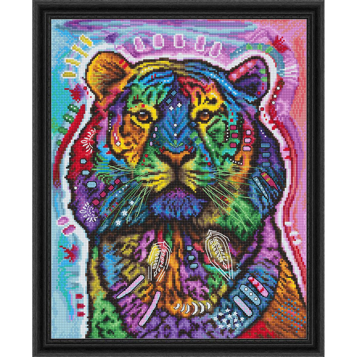 Letistitch Curious Tiger Counted Cross-Stitch Kit