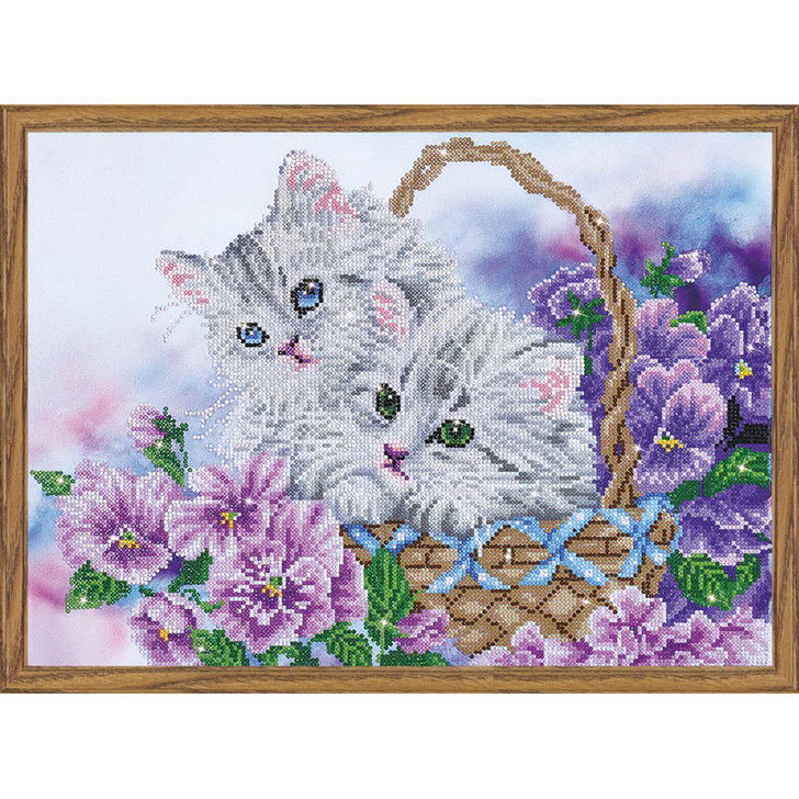 Diamond Dotz Kitty Basket Kit & Frame Diamond Painting