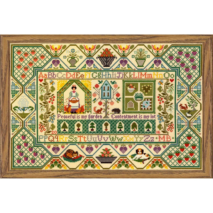 Bothy Threads Peaceful Garden Kit & Frame Counted Cross-Stitch