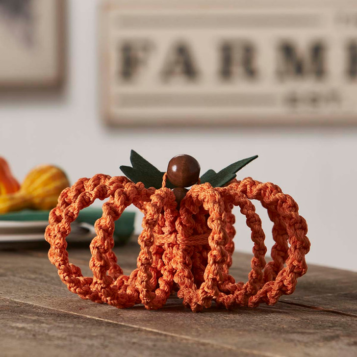 Herrschners Harvest Pumpkin Macrame