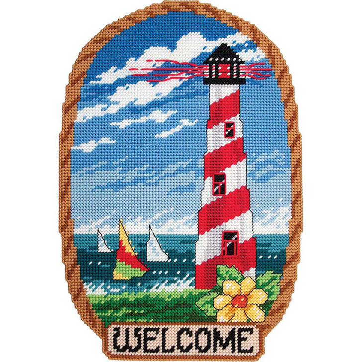 Herrschners Summer Lighthouse Wall Hanging Plastic Canvas Kit