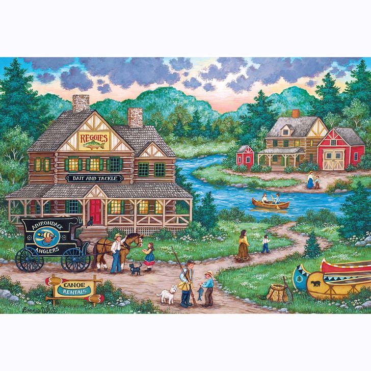 Masterpieces Puzzle Co Adirondack Anglers Jigsaw Puzzle