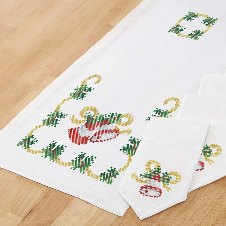 Christmas Bells Table Runner Thread Kit