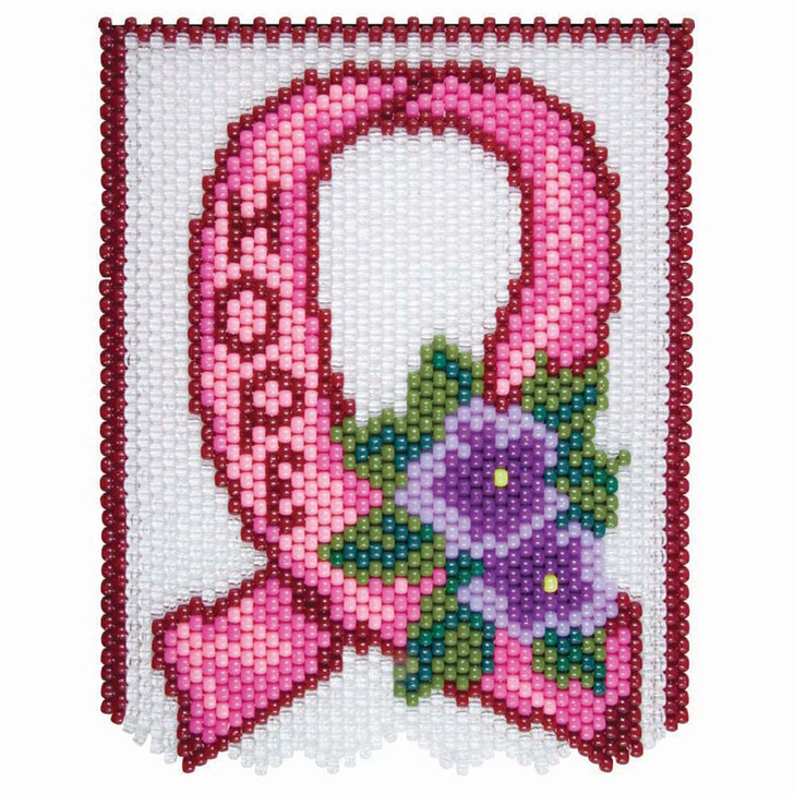 Herrschners Hope Ribbon Pony Bead Kit