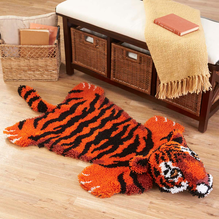 Herrschners Tiger Skin Latch Hook Kit