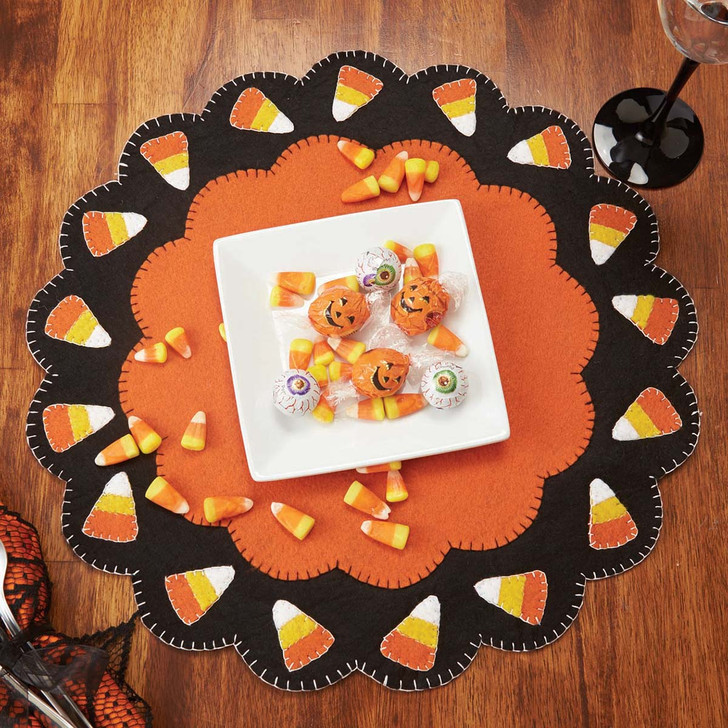 Herrschners Candy Corn Felt Placemats Felt Kit