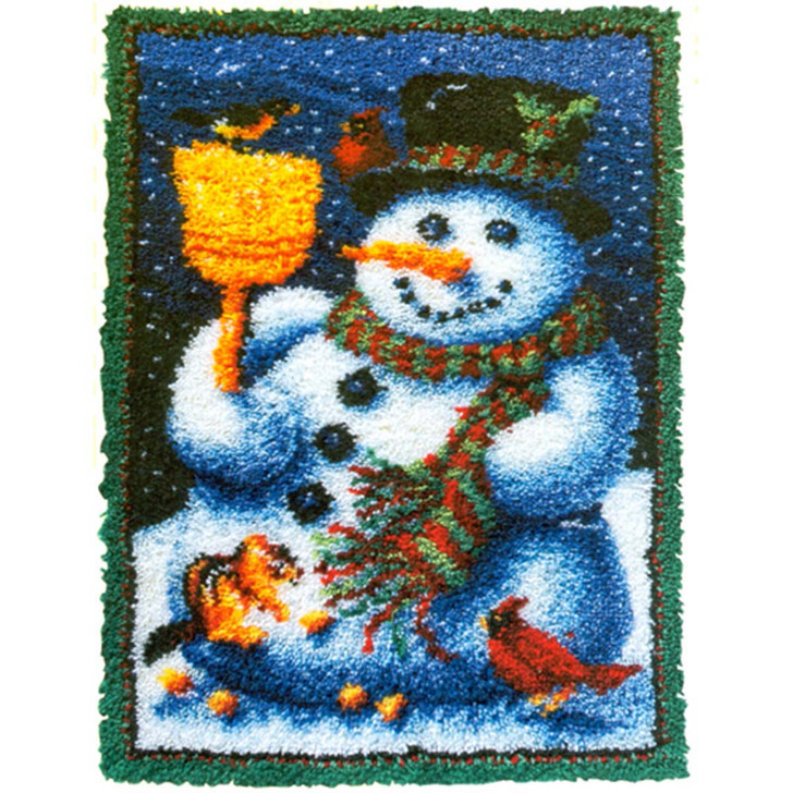 Herrschners Snowman & Friends Latch Hook Kit