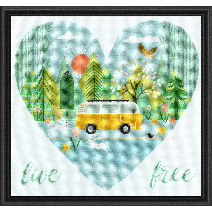 Bothy Threads Live Free Counted Cross-Stitch Kit