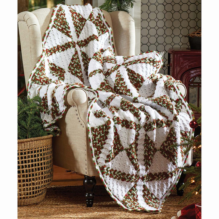 Premier Merry Motif Quilt Crochet Afghan Kit