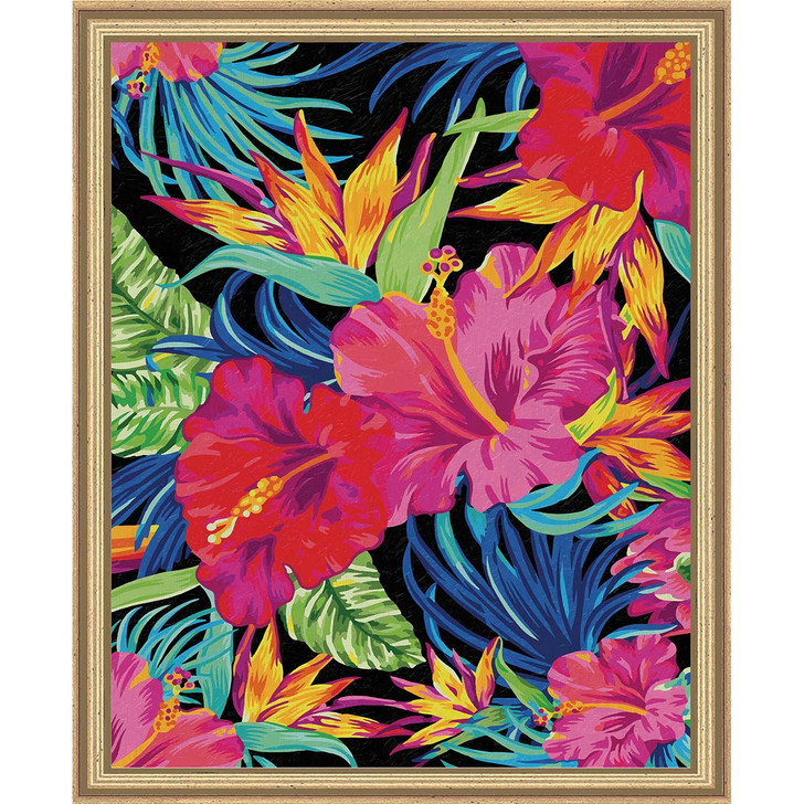 Schipper Exotic Flower Dreams Kit & Frame Paint by Number Kit