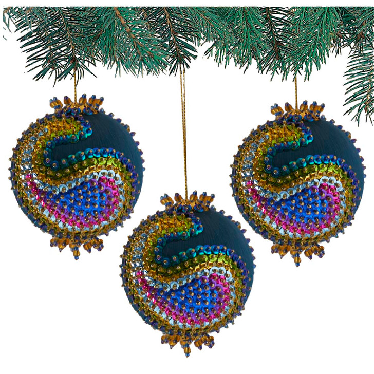 Herrschners Peacock Flair Ornament Kit
