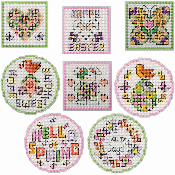 Herrschners Spring & Easter Magnets Counted Cross-Stitch Kit