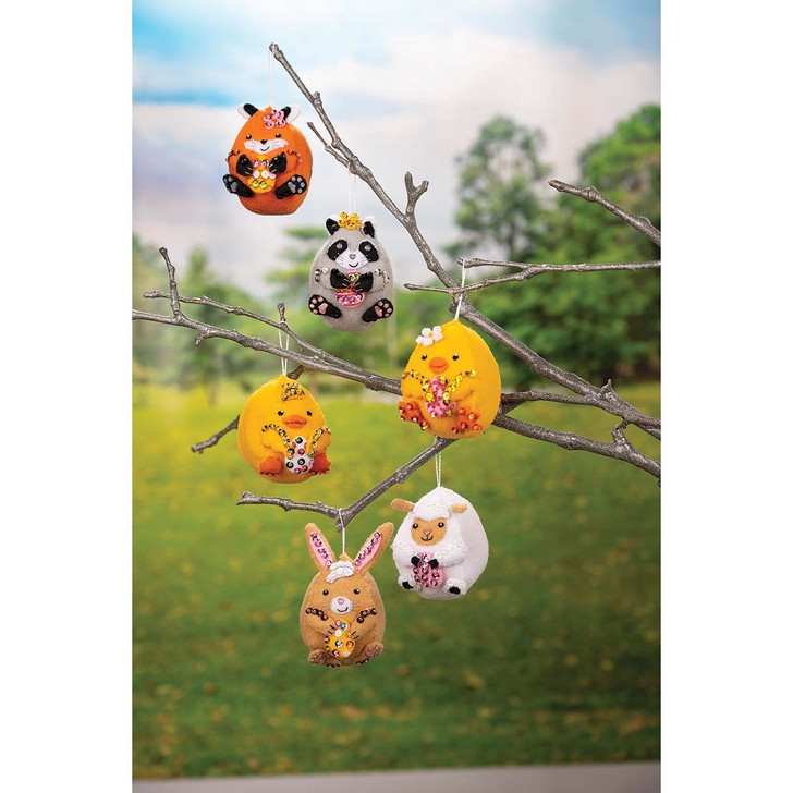 Bucilla Easter Egg Friends Felt & Sequin Kit