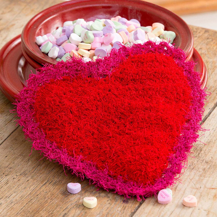 Red Heart Valentine Scrubby Free Download