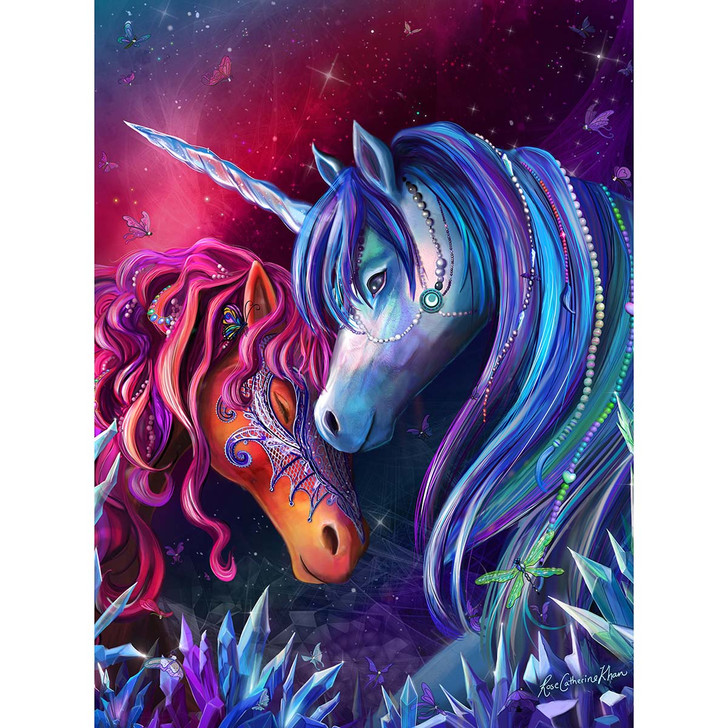 Puzzle Magic Crystal Garden Unicorns Jigsaw Puzzle