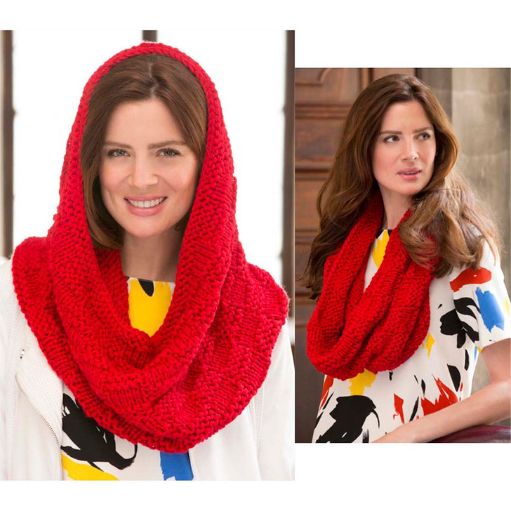 Red Heart Candi's Checked Cowl Free Download