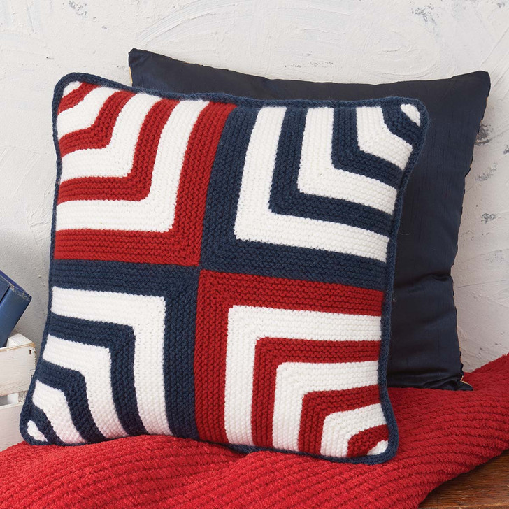 Stripy Mitered Pillow Free Download