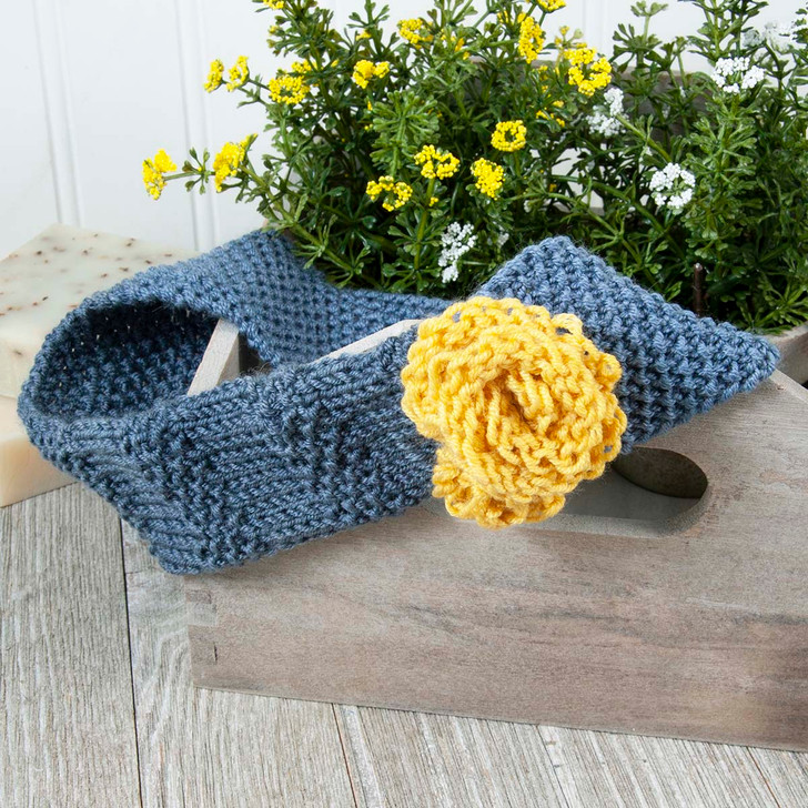 Flowerette Headband Knit Pattern Free Download