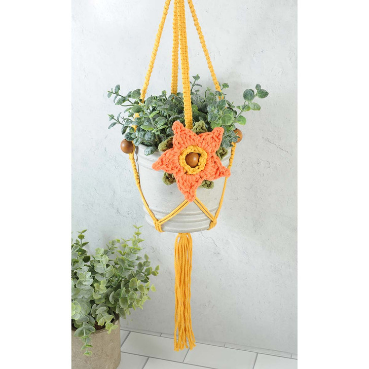 Floral Treasure Plant Hanger Macramé Pattern Free Download