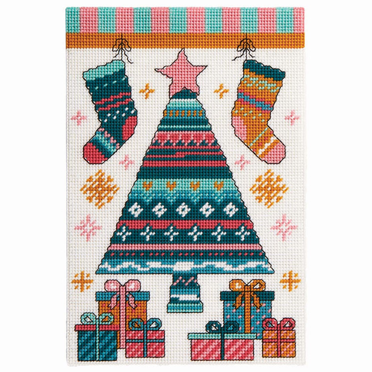 Herrschners Christmas Whimsy Wall Hanging Plastic Canvas Kit