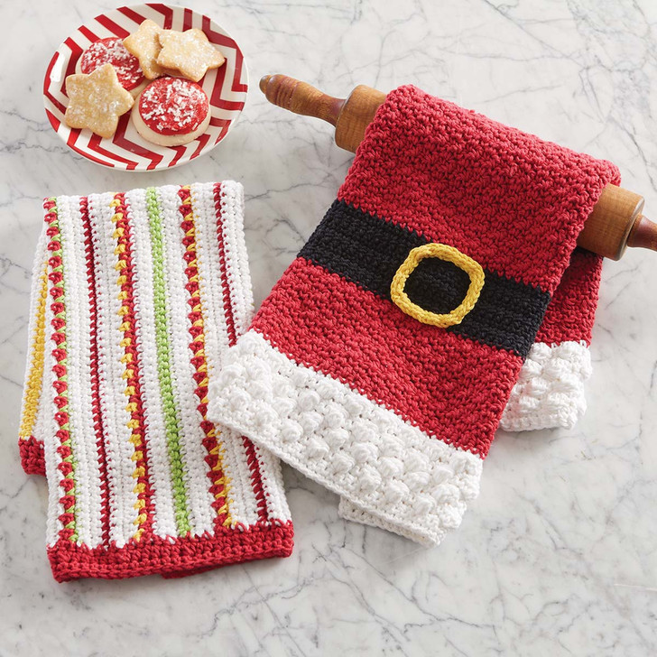 Herrschners Santa's Magic Towels Crochet Kit