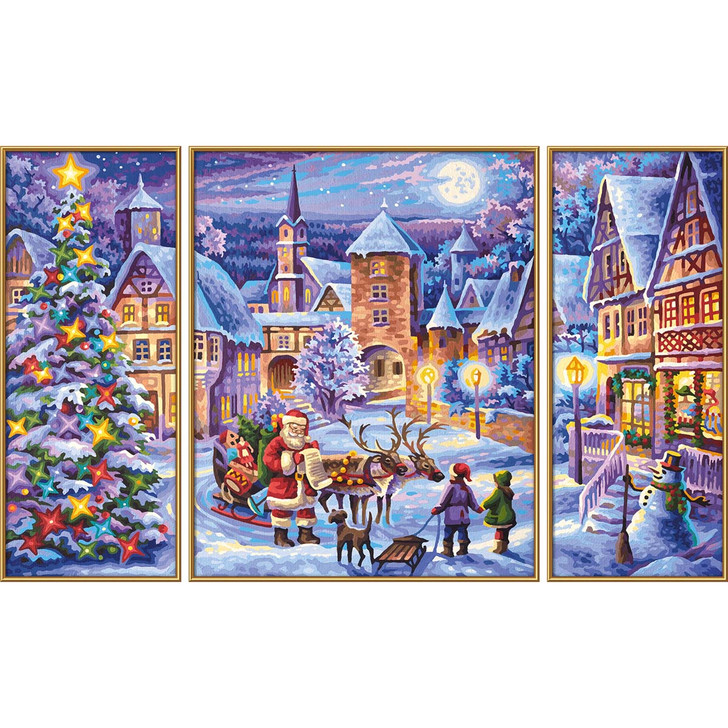 Schipper White Christmas Kit & Frame Paint by Number Kit