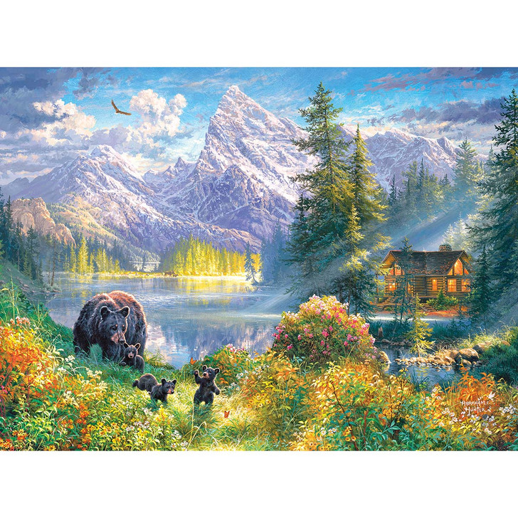 Rose Art Mountain Morning Jigsaw Puzzle