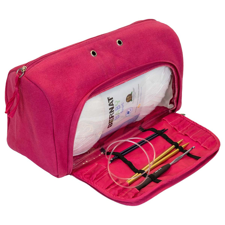 Susan Bates Storage Tote - Pink Accessory