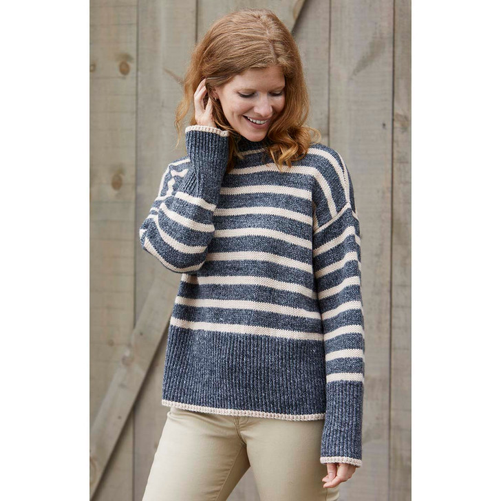 Willow Yarns Modern Stripes Pullover Pattern