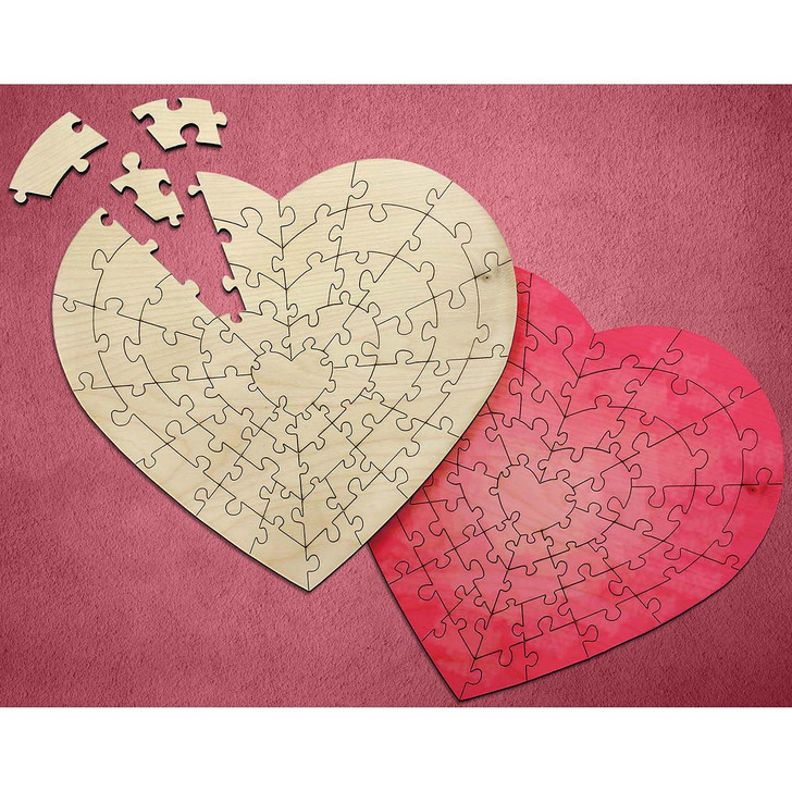 Good Wood Large Heart Wood Jigsaw Puzzle