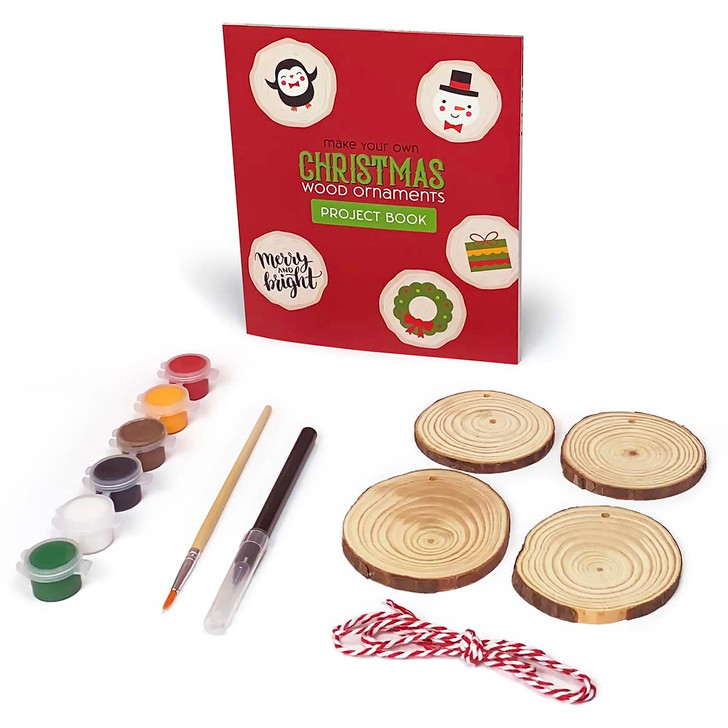 Make Your Own Christmas Wood Ornaments Craft Kit