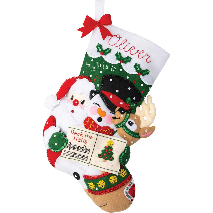 Bucilla Santa's Christmas Carols Stocking Kit