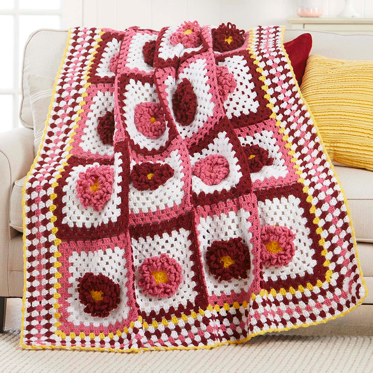 Herrschners Spring Squares Afghan Crochet Kit