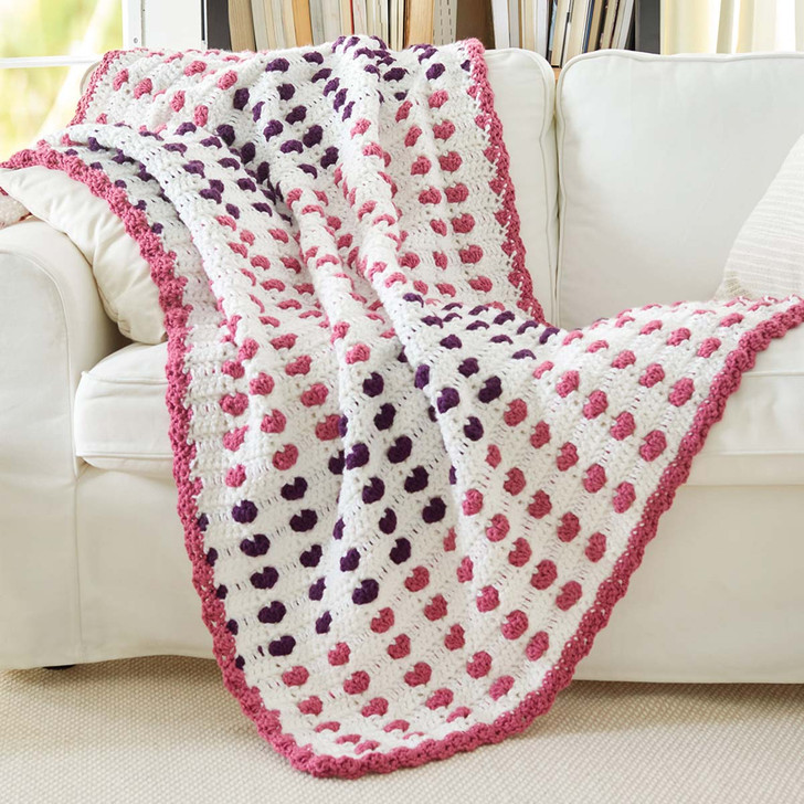 Herrschners Heart Warmer Blanket Crochet Kit