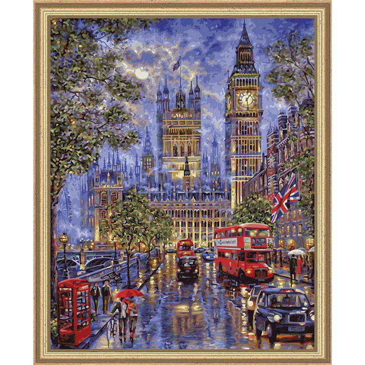 Schipper Full Moon Over London Kit & Frame Paint by Number Kit