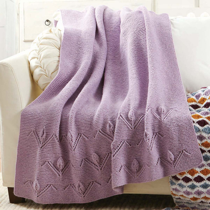 Herrschners Spring Blossom Afghan Knit Kit