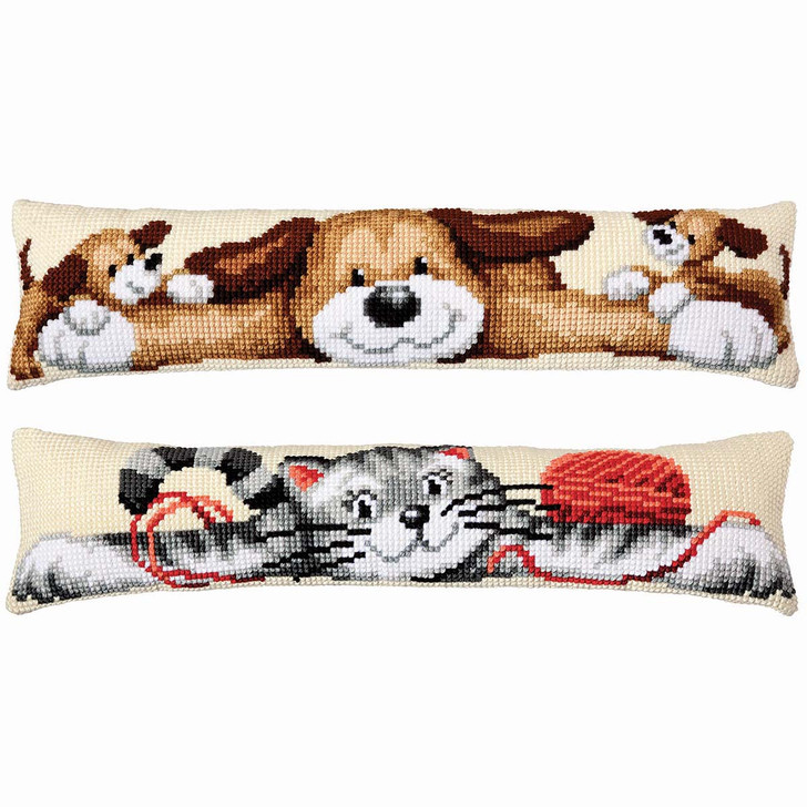 Vervaco Cat & Dog Draft Stopper Set Needlepoint