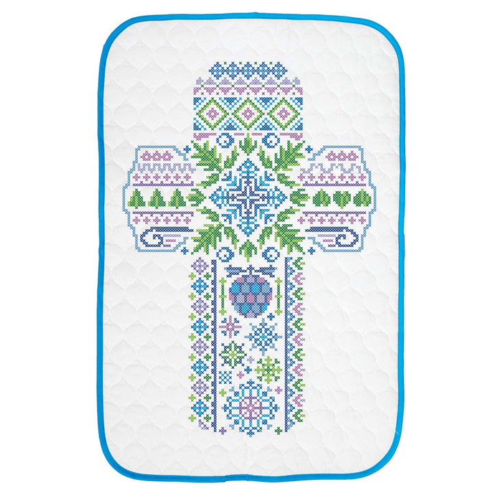 Herrschners Winter Cross Wall Hanging Stamped Cross-Stitch Kit